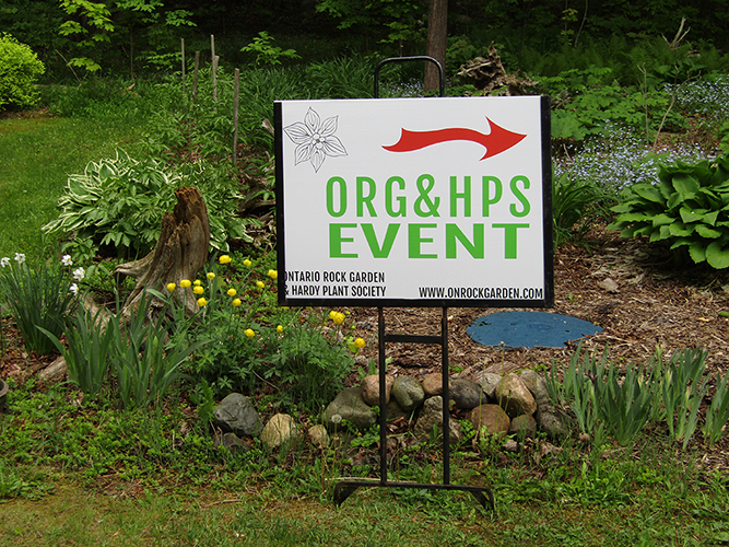 ORG garden tour signs